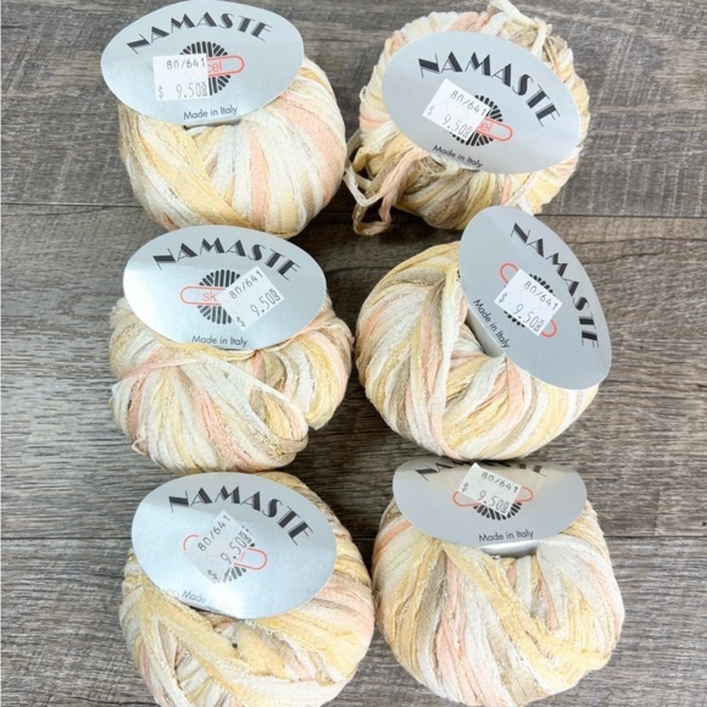 Skacel Namaste yarn 6 balls Brand New 74 yards‎ each Discontinued